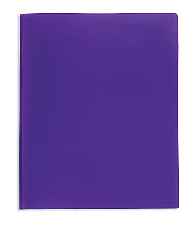 Purple 1 Letter Size Two-Pocket Folders w/Fasteners 10 per Pack 