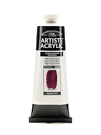 Winsor & Newton Professional Acrylic Colors, 60 mL, Quinacridone Magenta, 545, Pack Of 2