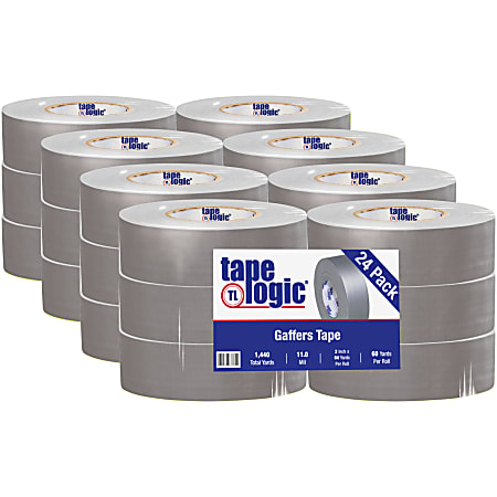 Tape Logic Gaffers Tape, 2" x 60 Yd., Gray, Case Of 24 Rolls