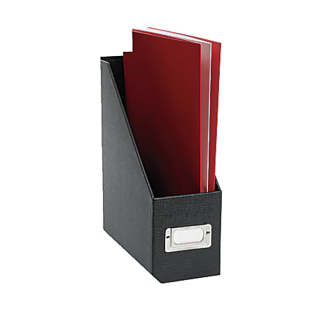 Realspace® Magazine Holder, Black Silk