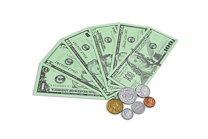 Learning Advantage 1000 Piece Play Money Kit Office Depot