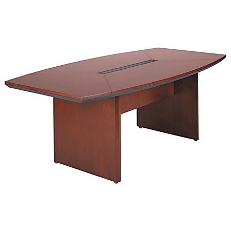 Mayline® Group Corsica Conference Table, Boat-Shaped, 96"W x 42"D, Sierra Cherry