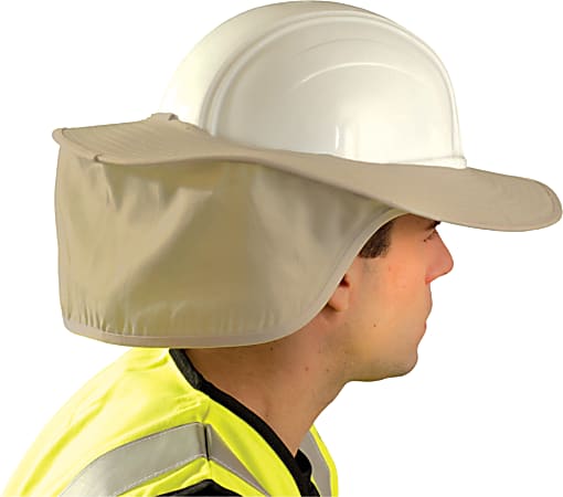 Stow Away Hard Hat Shade, Khaki, Most Full Brim