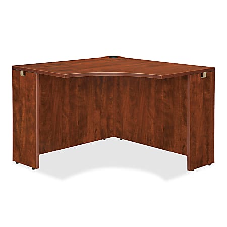 Lorell® Essentials Series Corner Desk, 42"W, Cherry