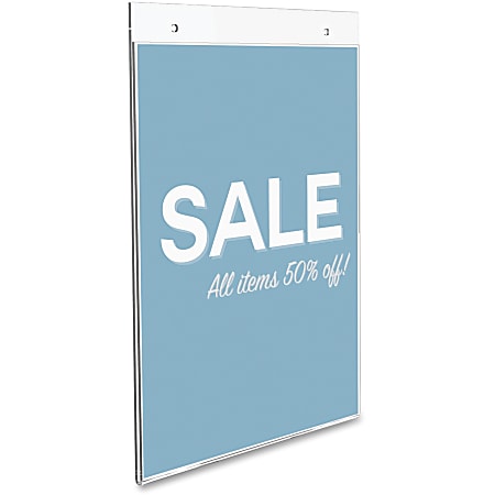 Vertical / Portrait Wall Mount Sign Holders with Screw Holes – Advert  Display Products, Inc