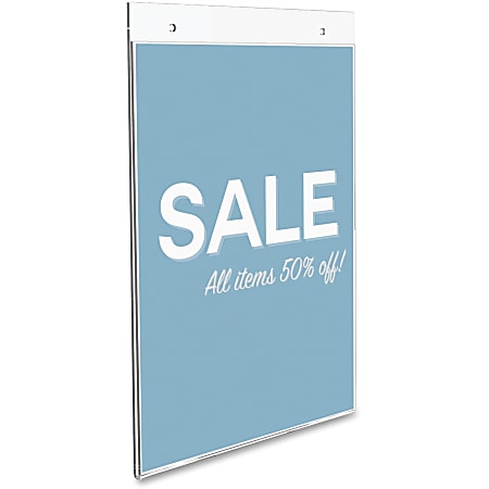 6 Pages A4 Flip Acrylic Sign Holder,Clear Desktop Double Display Holder Wood \"T\" Type Menu Holders Display 12 Sides Picture Paper Card Store Retail...