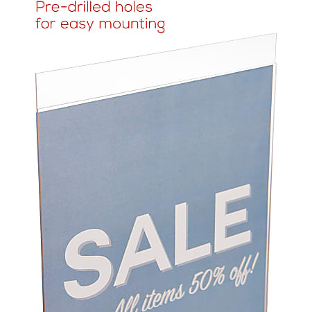 Office Depot Brand Wall Sign Holder Vertical 11 H x 8 12 W