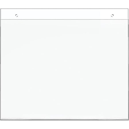 Office Depot Brand Wall Sign Holder Horizontal 8 12 H x 11 W Clear