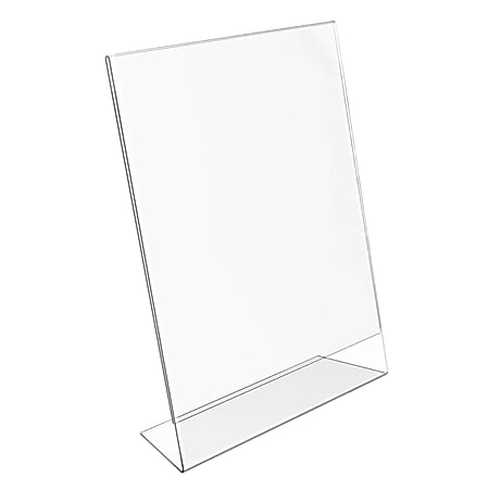 Office Depot Brand Slanted Sign Holder Vertical 11 H x 8 12 W