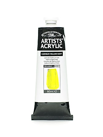 Winsor & Newton Professional Acrylic Colors, 60 mL, Cadmium Yellow Light, 113, Pack Of 2