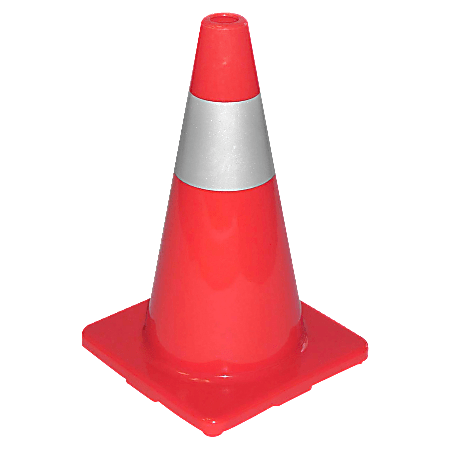 TATCO Sturdy Molded Reflective Traffic Cone