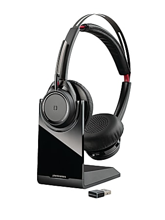 Plantronics® Voyager Focus UC On-Ear Headphones, Microsoft® Compatible, Black