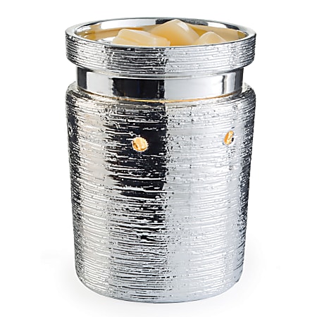 Candle Warmers Etc Illumination Fragrance Warmers, 8-13/16" x 5-13/16", Brushed Chrome, Case Of 6 Warmers
