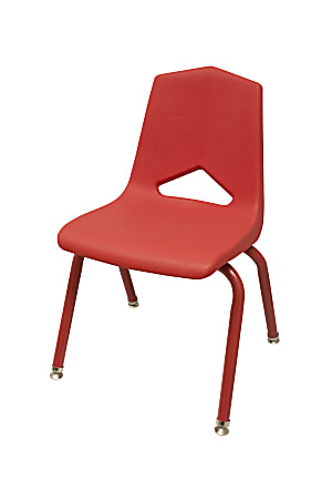 Marco Group™ Apex™ Stacking Chairs, 27 3/4"H, Red/Red, Pack Of 6