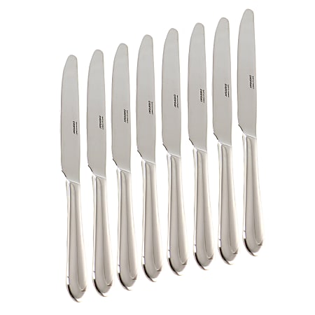 Martha Stewart Everyday 8-Piece Stainless Steel Dinner Knife Set, Silver