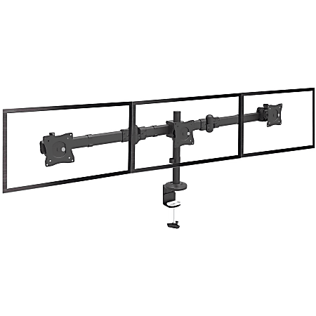 StarTech.com Desk Mount Triple Monitor Arm Articulating Steel For VESA ...