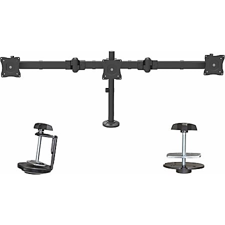 StarTech.com Desk Mount Triple Monitor Arm Articulating Steel For VESA ...