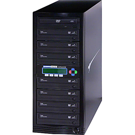 Kanguru DVD Duplicator 1 to 7 Target - Disk duplicator - DVD±RW (±R DL) x 7, DVD-ROM x 1 - max drives: 8 - 24x - USB 2.0 - external - TAA Compliant