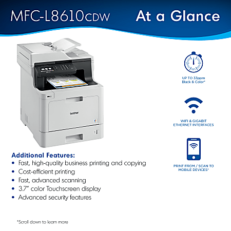 BROTHER MFC-L8690CDW imprimante laser couleur multifonction Wifi