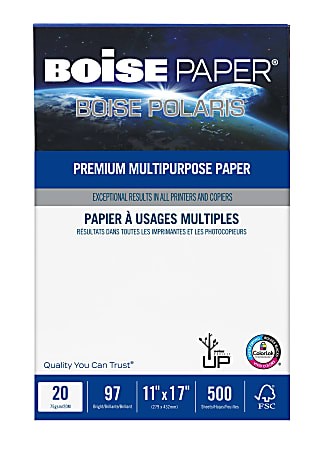 Office Depot Brand Multi Use Printer Copier Paper Ledger Size 11 x 17 2500  Total Sheets 20 Lb White 500 Sheets Per Ream Case Of 5 Reams - Office Depot