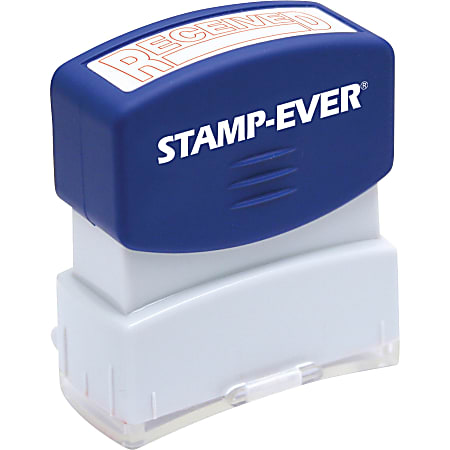 Stamp-Ever Pre-inked One-Clear Received Stamp - Message Stamp - "RECEIVED" - 1.69" Impression Length - 50000 Impression(s) - Red - 1 Each