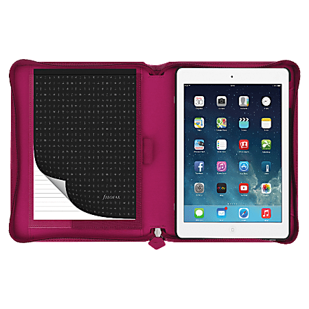 Filofax® Rediform Pennybridge Portfolio Case For Apple® iPad® Air Tablet, Raspberry