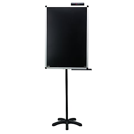 Smead® Justick Lobby Stand, Clear Overlay, Aluminum, 36" x 24", Black, Aluminum Frame