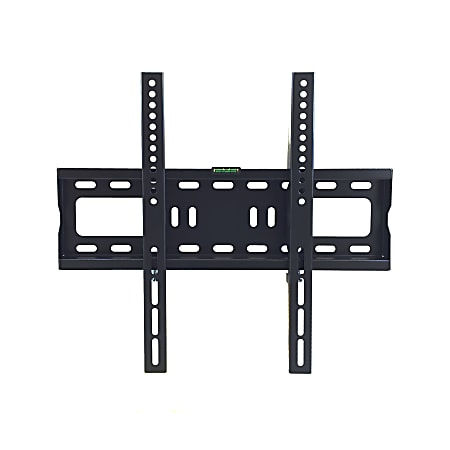 MegaMounts Heavy-Duty Fixed Wall Mount For 26 - 55" TVs, 17"H x 18.5"W x 1.25"D, Matte Black