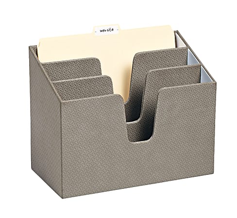 Realspace™ 3-Tier Fabric File Sorter, 10" x 13" x 7", Gray