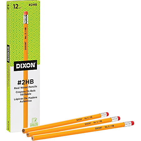 Dixon Eraser Tipped Checking Pencils HB Lead Blue Lead Pack Of 12 Pencils -  Office Depot