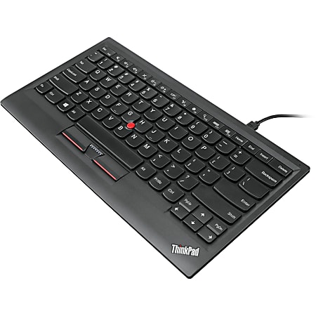 Lenovo ThinkPad Compact Bluetooth Keyboard with TrackPoint - US English - Wireless Connectivity - Bluetooth - 32.81 ft - English (US) - Trackpoint - Scissors Keyswitch