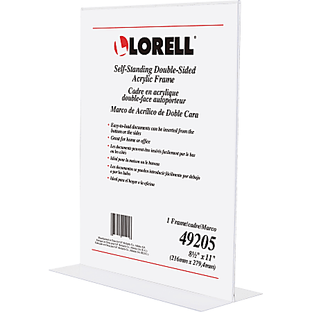 Lorell® Stand-Up Sign Holder 11&quot;H x 8 1/2&quot;W