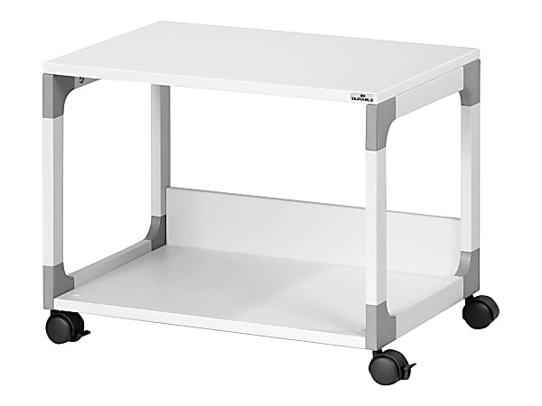 DURABLE SYSTEM MULTI TROLLEY 48 - Cart - for printer - hardwood, melamine, powder-coated metal, glass enforced plastic - gray