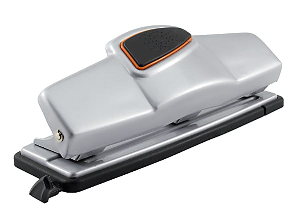 Office Depot&reg; Brand 3-Hole Paper Punch, 20-Sheet Capacity, Silver