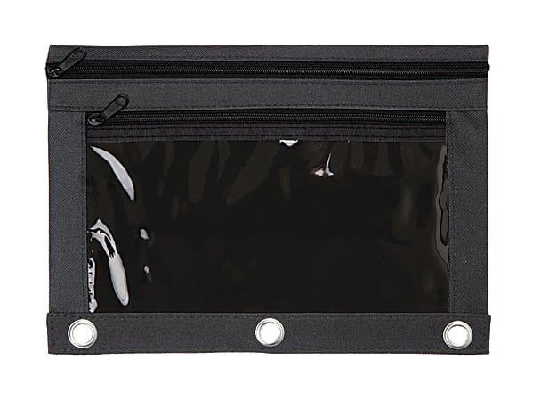 Black pencil pouch sale