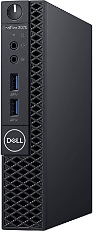 Dell™ Optiplex 3070 Micro Refurbished Desktop PC, Intel® i5, 16GB Memory, 256GB Solid State Drive, Windows® 10 Pro