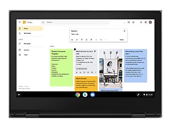 Lenovo 500e Chromebook 2nd Gen 81MC0000US 11.6" Touchscreen 2 in 1 Chromebook - 1366 x 768 - Celeron N4100 - 4 GB RAM - 32 GB Flash Memory - Gray - Chrome OS - Intel UHD Graphics 600 - In-plane Switching