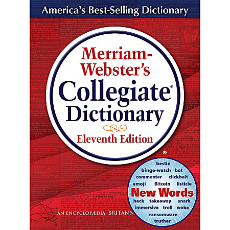 Merriam-Webster® Printed/Electronic Collegiate Dictionary, 11th Edition