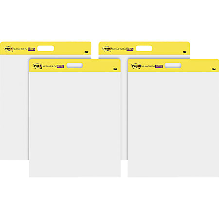 Post-it® Self-Stick Plain White Paper Wall Pad -