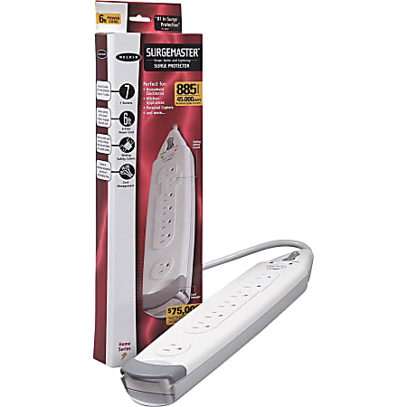 Belkin® SurgeMaster™ Home Grade Surge Protector, 7 Outlets,