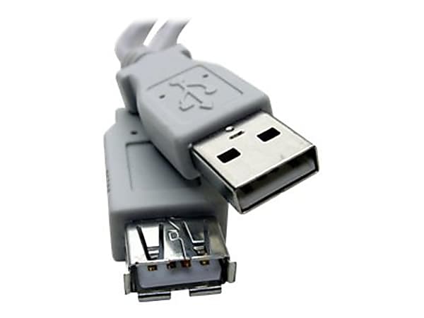 Professional Cable USBX-10 - USB extension cable - USB (F) to USB (M) - USB 2.0 - 10 ft - gray