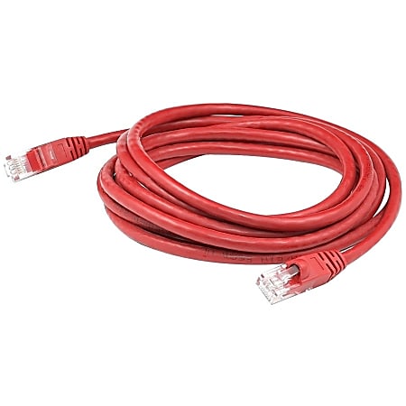 AddOn 10ft RJ-45 (Male) to RJ-45 (Male) Red Snagless Cat6A UTP PVC Copper Patch Cable - 100% compatible and guaranteed to work