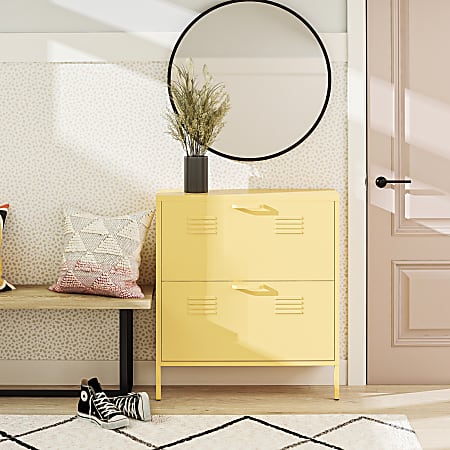 Ameriwood Home Novogratz Cache 2 Door Locker Style Metal
