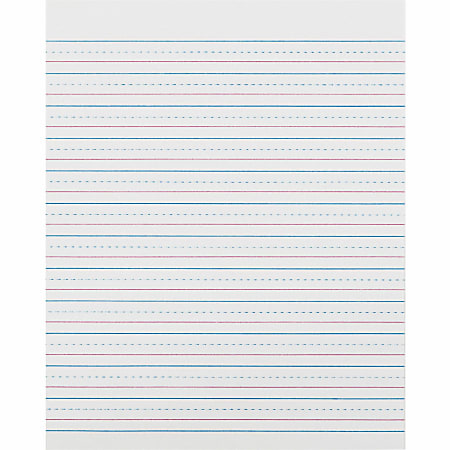 Zaner-Bloser Pacon Broken Midline Sulphite Paper - 500 Sheets - 0.50