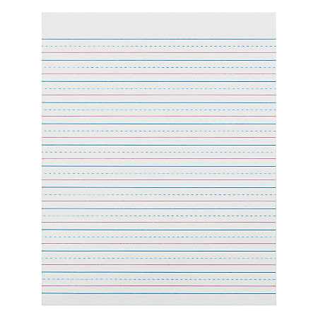 Printable Lined Paper - Light Blue - Medium White Lines