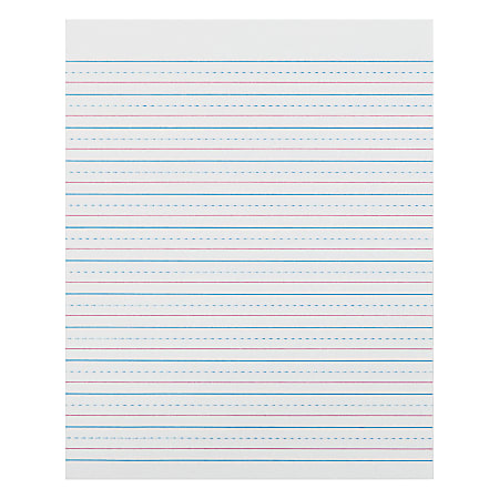 Zaner-Bloser Pacon Broken Midline Sulphite Paper - 500 Sheets - 0.50