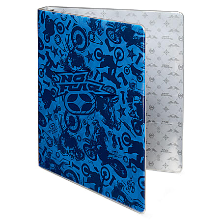 No Fear 1" Binder, 8 1/2" x 11", Blue Bike