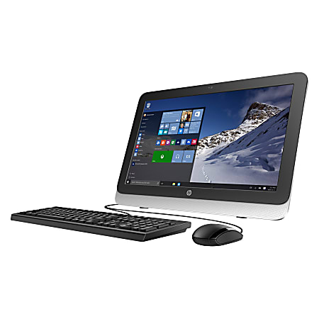 HP 22-3100 22-3120 All-in-One Computer - AMD A-Series A6-6310 1.80 GHz - 4 GB DDR3L SDRAM - 1 TB HDD - 21.5" 1920 x 1080 Touchscreen Display - Windows 10 Home - Desktop - Natural Silver