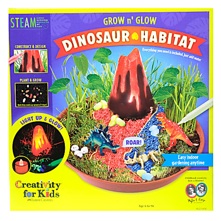 Creativity For Kids Grow n' Glow Dinosaur Habitat STEAM Kit