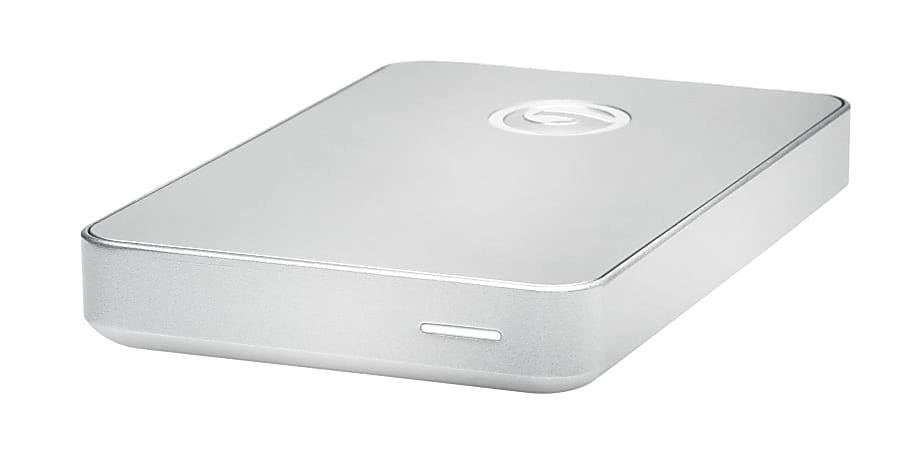 G-Tech G-DRIVE Mobile 1TB Portable External Hard Drive For Mac, Firewire/USB 3.0, Silver